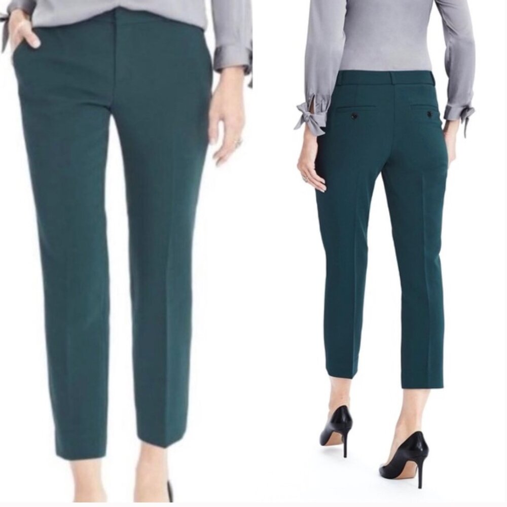 BANANA REPUBLIC Avery Teal Green Pant SZ 8S